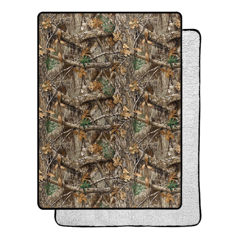Realtree Silk Touch Sherpa Throw Blanket