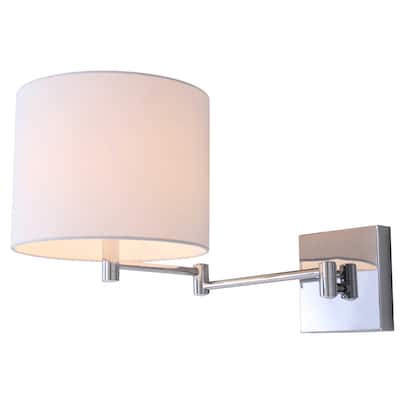 SAFAVIEH Lighting Griselda Chrome Wall Sconce (Set of 2) - 22.5" W x 11" D x 12" H - 23Wx11Dx12H