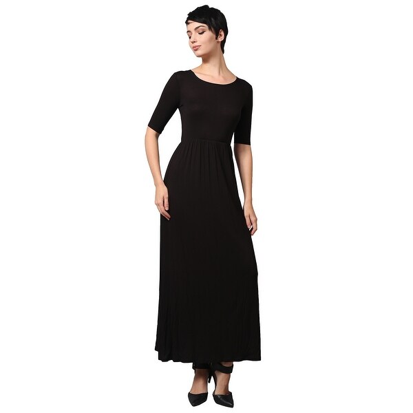 plain maxi dress