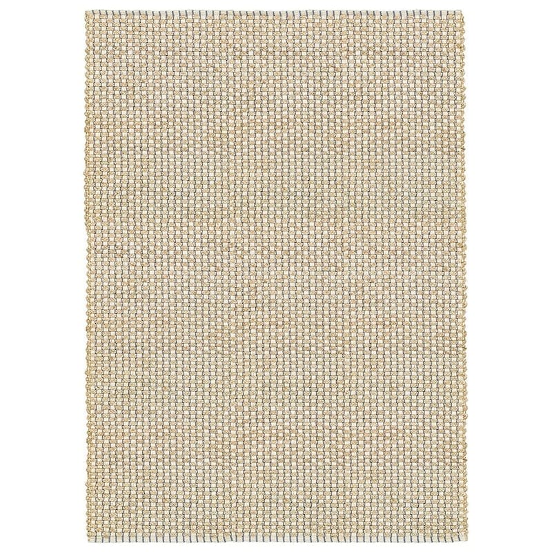 Sevita Organic Jute Interwoven Area Rug, Natural and Indigo