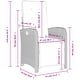 preview thumbnail 19 of 75, vidaXL Patio Dining Set with Cushions Outdoor Seating Gray Poly Rattan