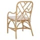 preview thumbnail 8 of 10, SAFAVIEH Home Olala Rattan Arm Dining Chair - 23"W x 20"D x 37"H