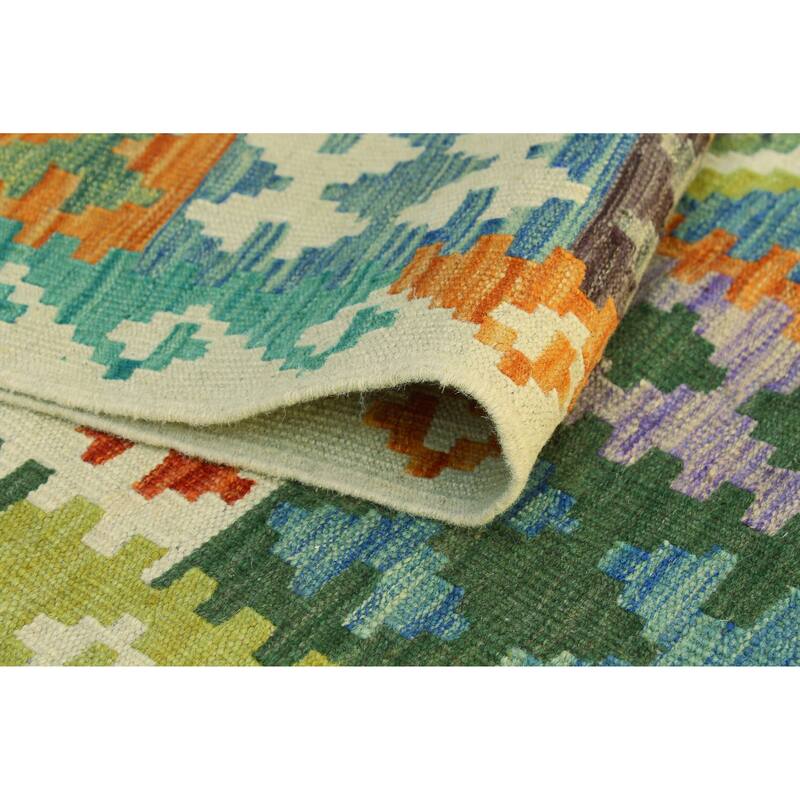 Flatweave Zere Red/Ivory Rug - 6'9" x 10'0"