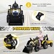 preview thumbnail 18 of 17, 12V 3 in 1 Kids Ride On Excavator with Shovel Bucket and Music - 96.5" x 25" x 33.5" (L x W x H)