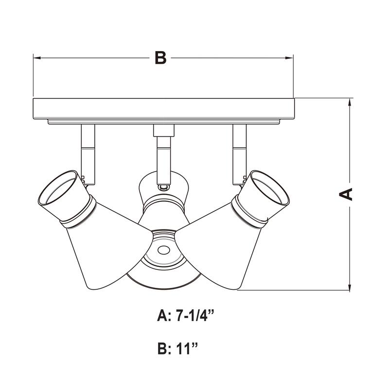 Alto 3 Light LED Adjustable Ceiling Spot Light