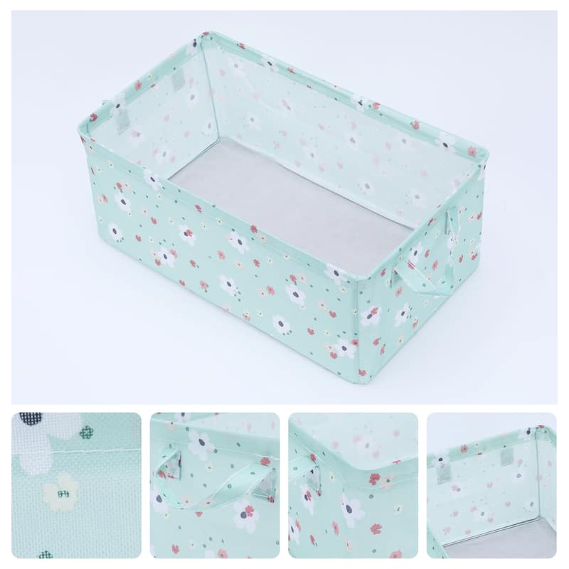 Storage Cube, Fabric Storage Bins with Handles for Shelves Closet, 1 Pack Collapsible Storage Basket for Organizing Clothes - With Lids