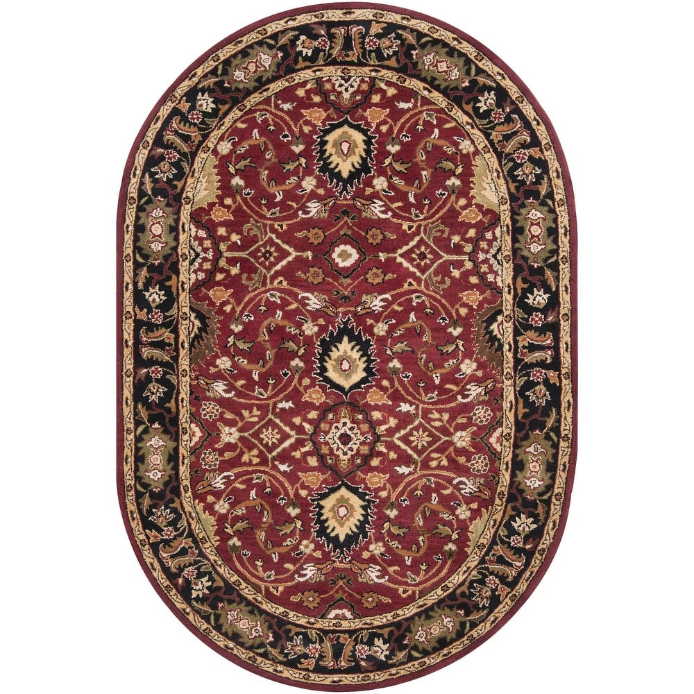 Livabliss Caesar Updated Traditional Border Area Rug