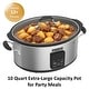 preview thumbnail 22 of 46, 10qt Large Capacity Digital Slow Cooker with Aluminum Pot