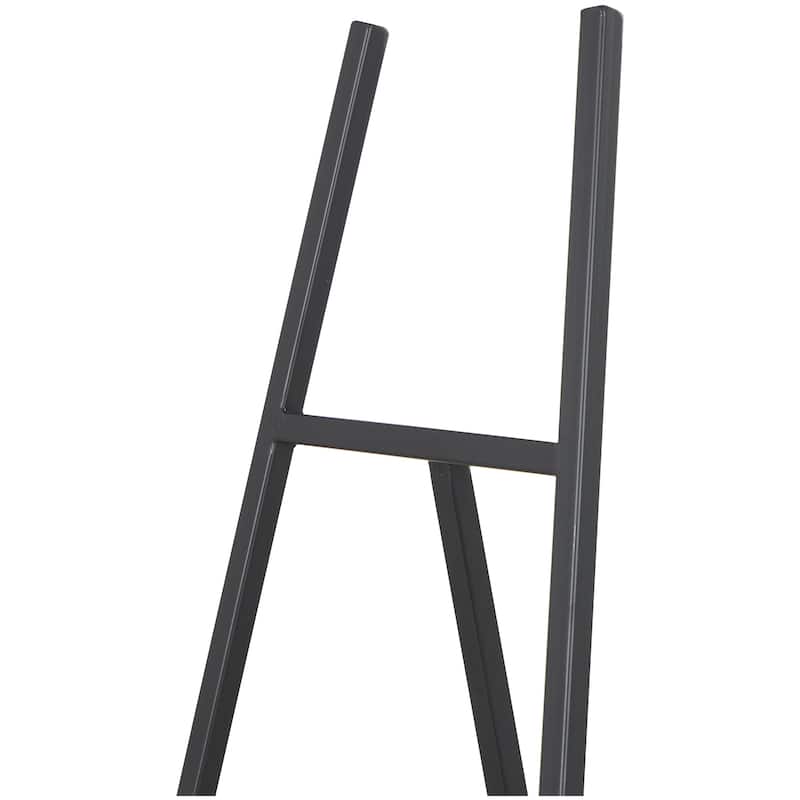 Metal Geometric Tall Adjustable 3 Tier Display Easel with Chain Support - Black or Gold - Roche River Decor