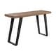 preview thumbnail 7 of 5, Uttermost Freddy 55" Long Wood Top Metal Console Table