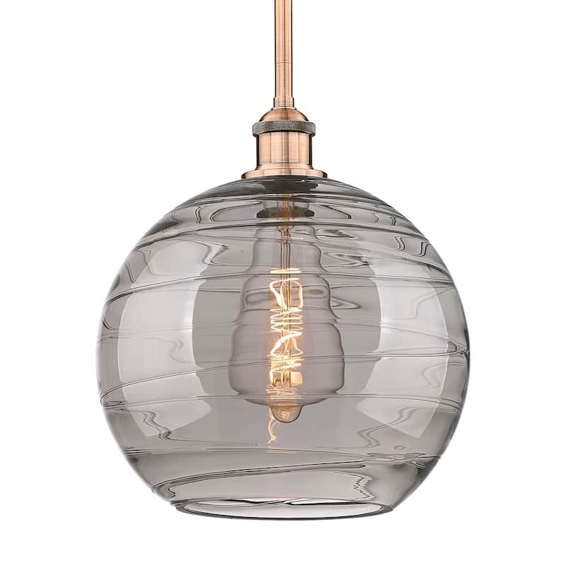 Innovations Lighting 616-1S 13 12 Athens Deco Swirl Pendant Athens - Antique Copper