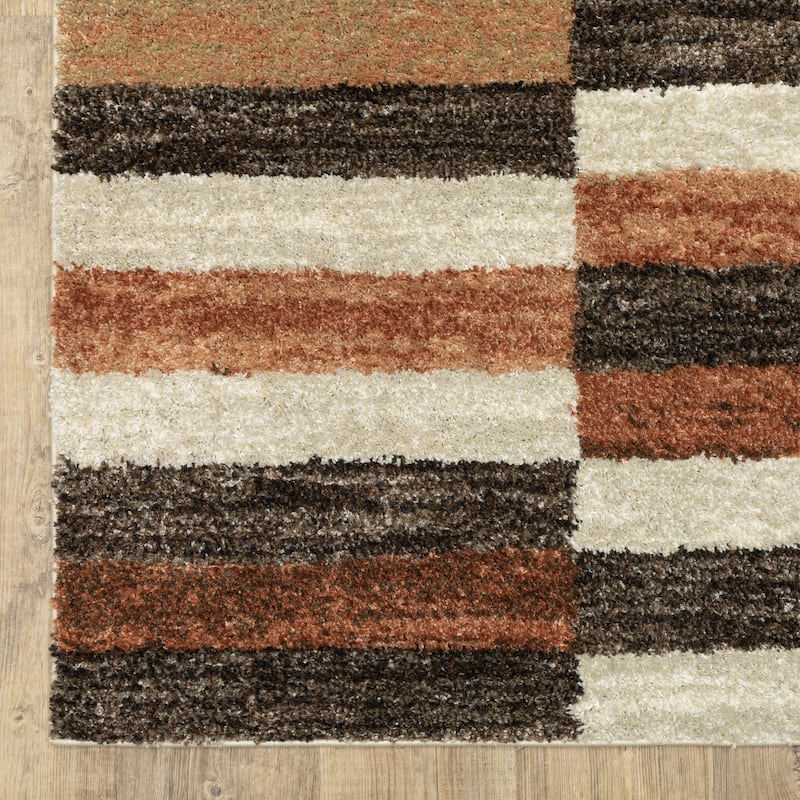 ROW Gemma Modern Color Block Multi-Colored Area Rug