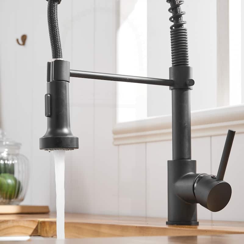 Commercial Kitchen Faucet with Pull Down Sprayer
