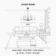 preview thumbnail 9 of 8, Modern Tradition 9-Light Chandeliers Black Gold Chandeliers Light Fixtures for Dining Room - 36.2 " × 17.3 "