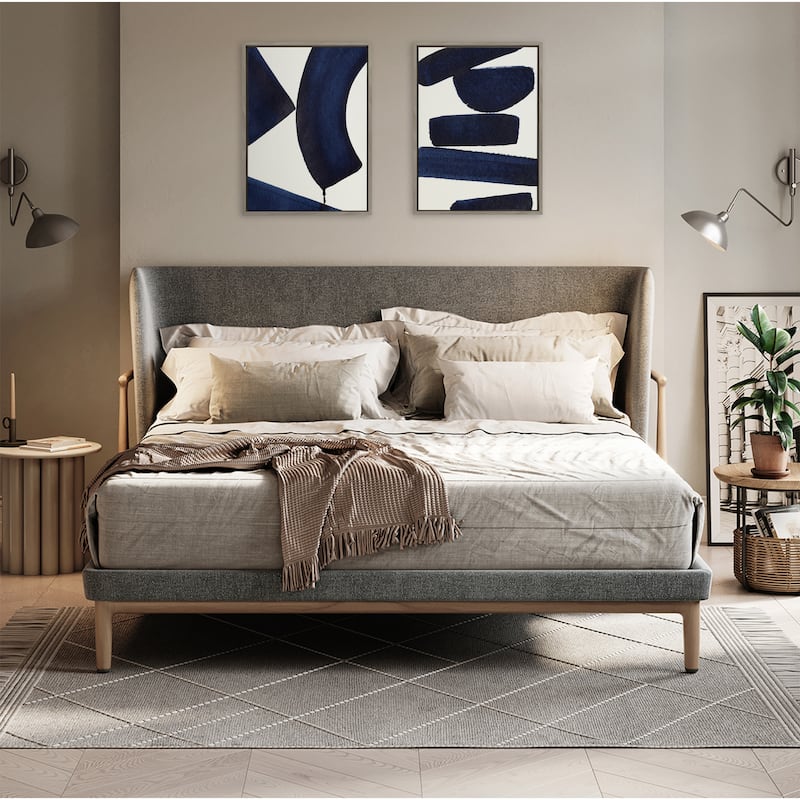 Kate and Laurel Sylvie Japandi 26 Framed Canvas Art Set by Rocket Jack