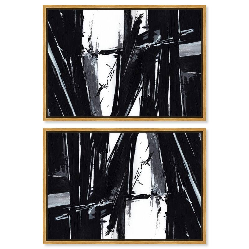 Nocturnal Alloy Canvas by Art Remedy - 10" x 15" - Gold