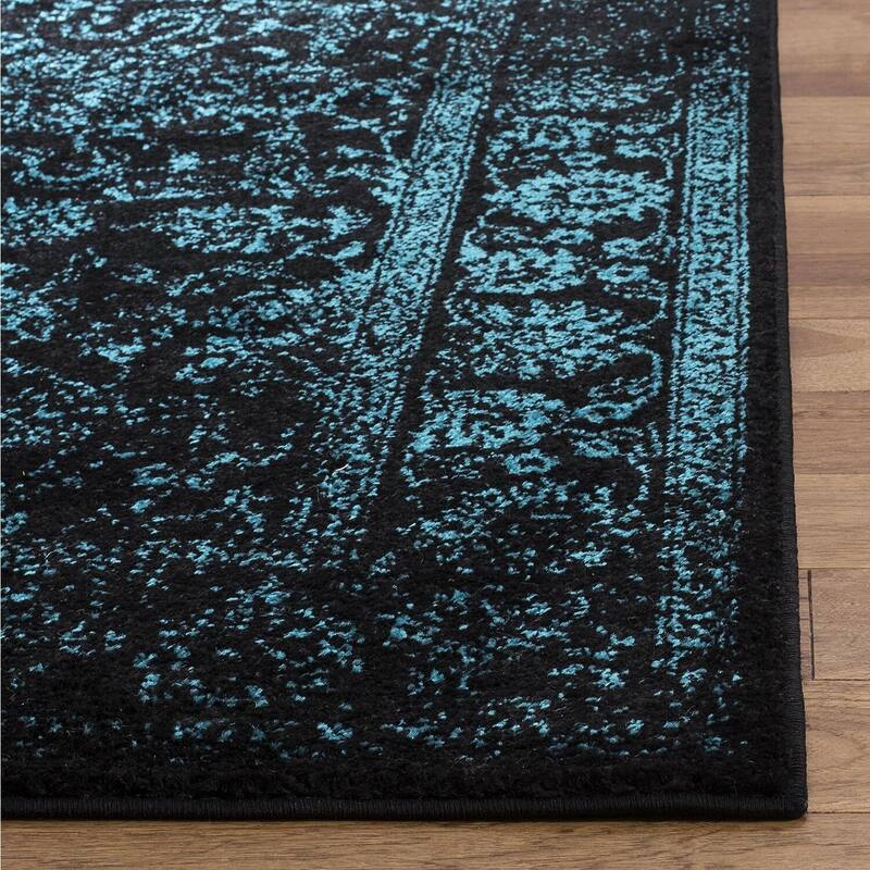 X-Large Area Rug 11x15 Ivory Silver Oriental Distressed Non-Shedding Living Room Rug - 180 x 132
