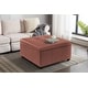 preview thumbnail 2 of 24, Porthos Home Jara Faux Leather Flip Top Square Storage Ottoman