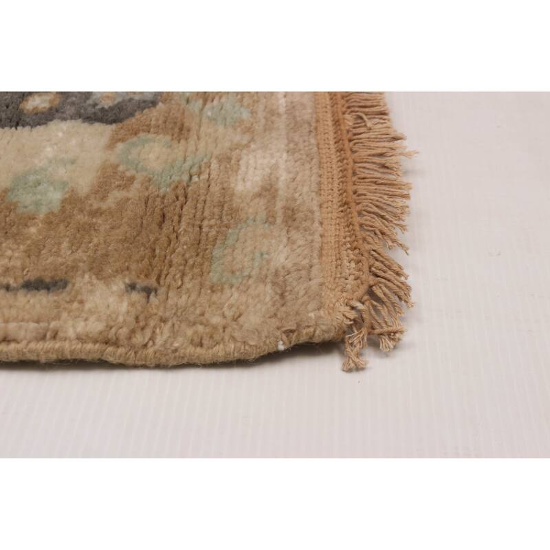 ECARPETGALLERY Hand-knotted Modern Oushak Beige Wool Rug - 7'11 x 10'0