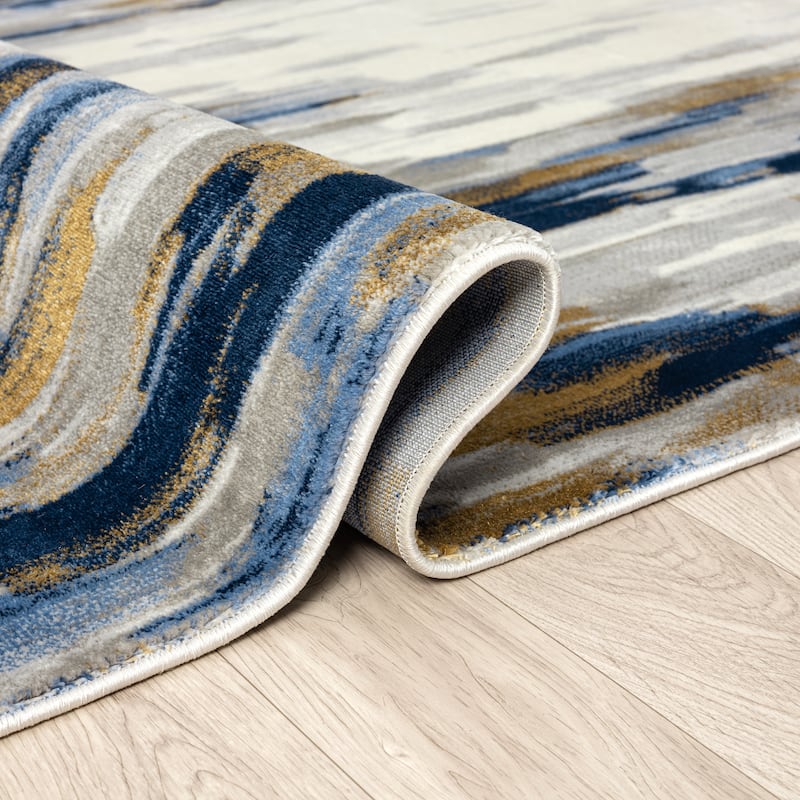 Abani Porto Contemporary Abstract Area Rug
