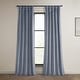 preview thumbnail 125 of 140, Exclusive Fabrics Heritage Plush Velvet Room Darkening Curtain (1 Panel) - Luxurious Single Drapery for Enhanced Room Darkening 50 X 108 - Keystone Grey