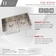 preview thumbnail 3 of 21, STYLISH 32 inch Stainless Steel 16G Double Bowl Low Divider Undermount Sink - Brushed Stainless Steel - 32" x 18" x 10"