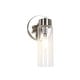 preview thumbnail 9 of 26, LNC Modern Farmhouse Clear Glass Wall Sconce Black Gold Silver Bathroom Vanity Lighting - W 4.7" x H 9.6" x D 4.5"