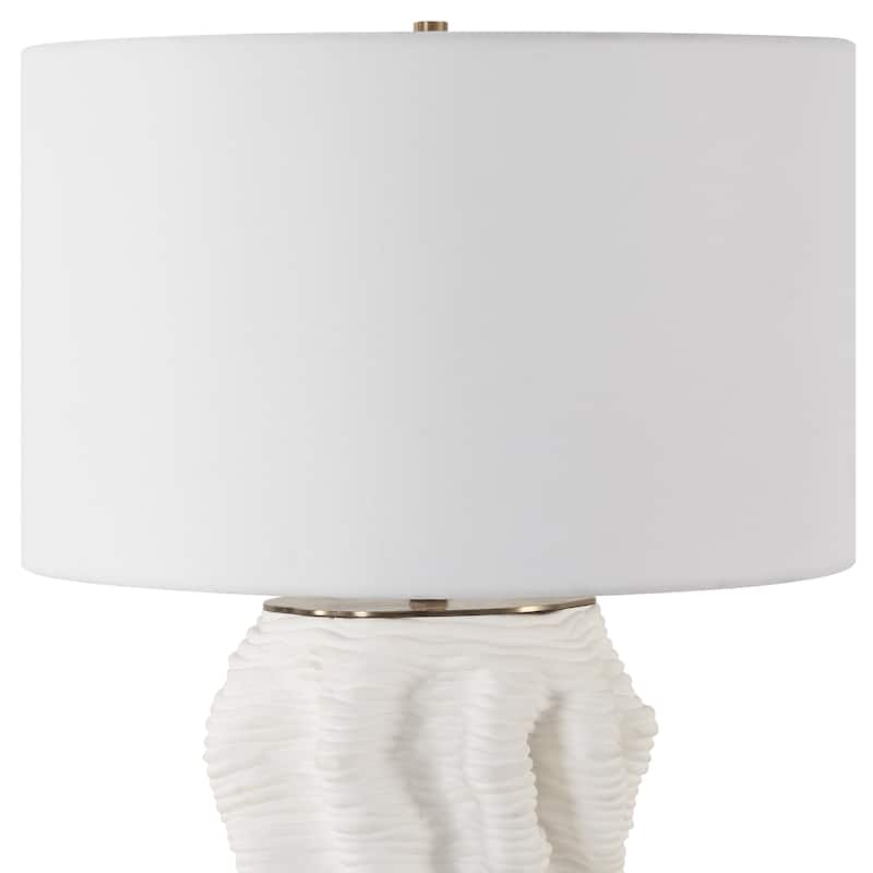 Uttermost Stratified White Table Lamp - 28'' H X 18'' W X 18'' D