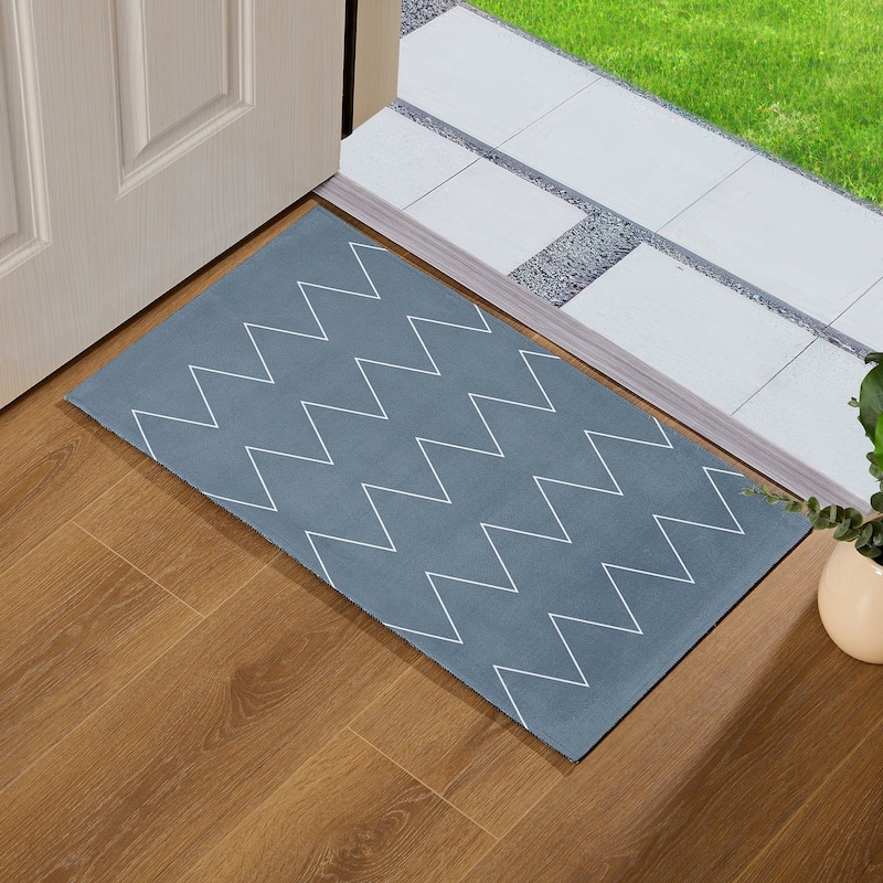 Indoor Door Mat, Front Back Outdoor Mat Rubber Backing, Low-Profile Entrance Rugs, Absorbent Resist Dirt Doormats Inside Doormat - 31.5" W x 47.2" L