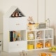 preview thumbnail 33 of 38, House-Shaped Children's Bookshelf，Multi-Functional Organizer for Books & Toys