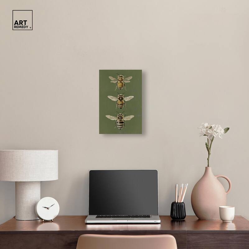 Anatomy of the Bee Canvas by Art Remedy, Gallery Wrapped