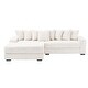 preview thumbnail 7 of 11, 111.4'' Modern L-Shaped Corduroy Sectional Sofa with 8 exquisite throw pillows and Ergonomic Armrests for Living Room
