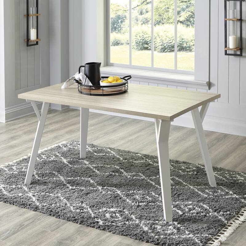 Signature Design by Ashley Grannen White/Natural 7-Piece Dining Package