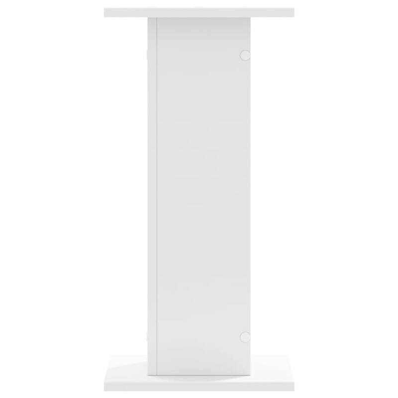 vidaXL Plant Stand White Engineered wood 2 pieces, 11.8x11.8x23.6 in - 11.8 x 11.8 x 23.6 in