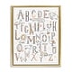 preview thumbnail 20 of 27, Stupell Nursery Animal Alphabet Chart Framed Floater Canvas Wall Art Design by Zirkus Design 17 x 21 - Gold
