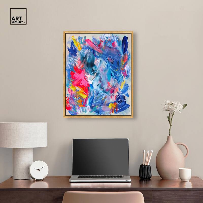 Colorburst Mirage Canvas by Art Remedy