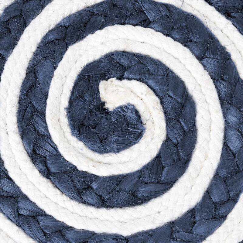 Sevita Boho Braided Jute Pouf Ottoman ( 14" x 20" )