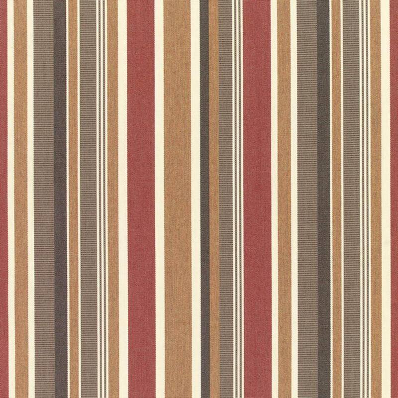 Sunbrella Stripe Fabric 1-Piece Indoor/Outdoor Wicker Bench Cushion, 43.5"W x 19.5"L, Maxim Forest Green - 43.5"W x 19.5"L