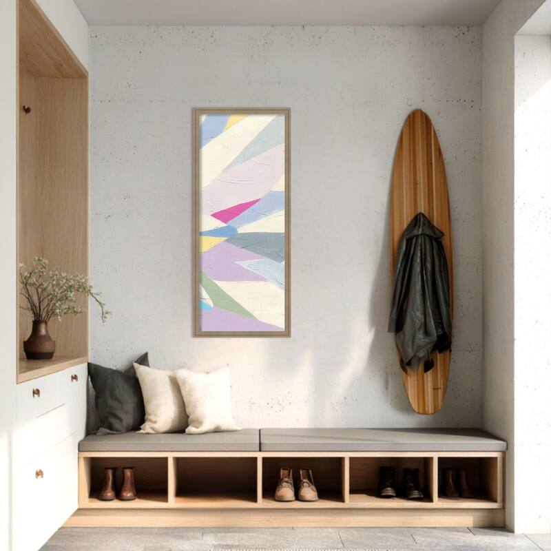 Amanti Art Framed Fabric Pinboard Geometric Dahlia I by June Erica Vess Printed Bulletin Board