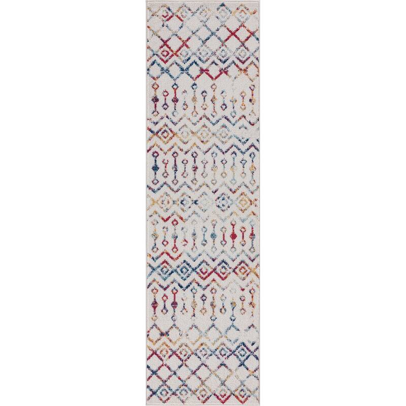 Gematria Moroccan Geometric Indoor Area Rug