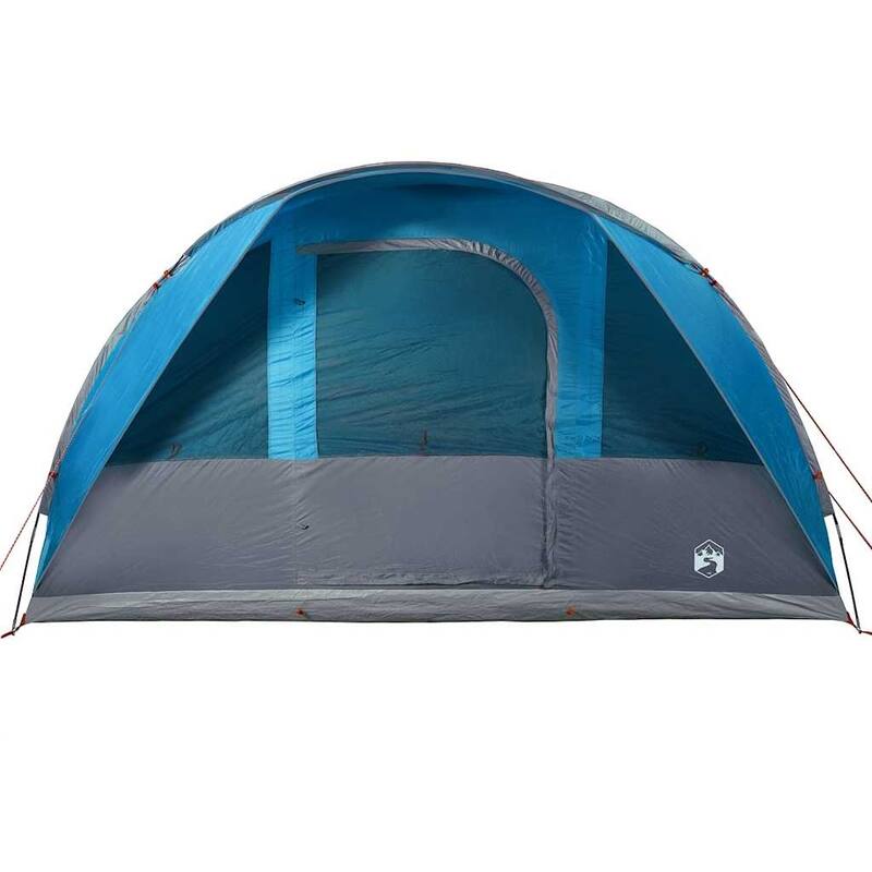 vidaXL Camping Tent Tunnel 5-Person Green Waterproof