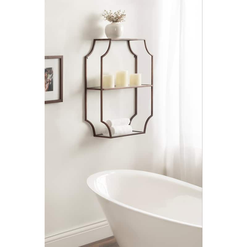 Kate and Laurel Ciel Metal Wall Shelf