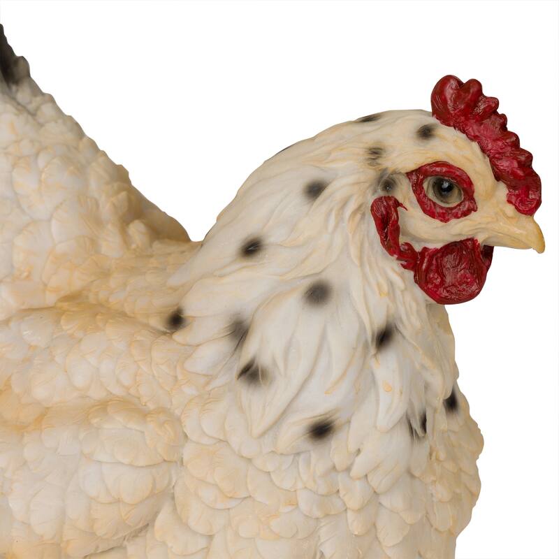 Magnesium Oxide Resting White Hen Statuary
