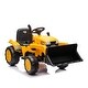 preview thumbnail 14 of 18, Electric 12V Ride-On Tractor with Front Loader, Remote Control, Bright Headlights, and Digging Handle for Kids Ages 3-6