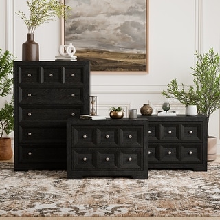 Furniture of America Durem Modern Classic Wood 2-Drawer Oversized