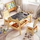 preview thumbnail 12 of 18, Costway 5-in-1 Kids' Table & Chair Set with Chalkboard, Whiteboard, 3 - See Details