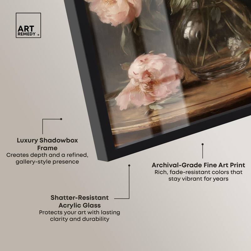Vintage Velvet Vase Shadowbox by Art Remedy