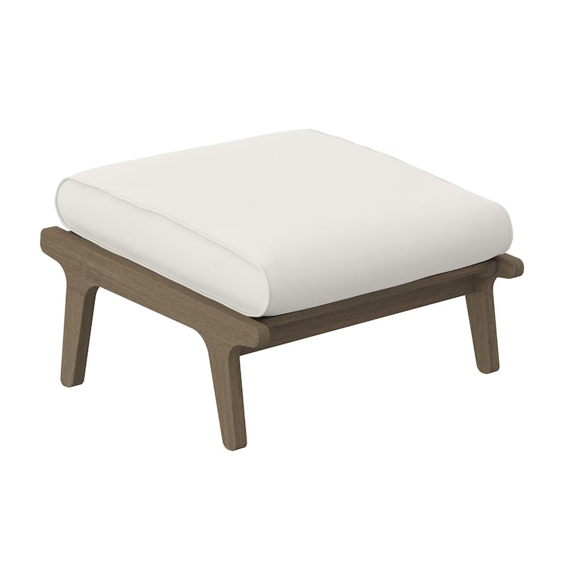 Saratoga Outdoor Patio Teak Ottoman