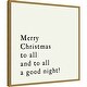 preview thumbnail 2 of 7, Merry Christmas To All by Amanti Art Portfolio Framed Canvas Wall Art
