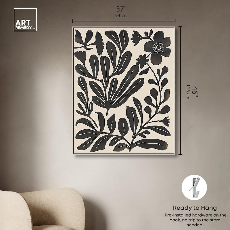 Ebony Eden Essence II Canvas by Art Remedy